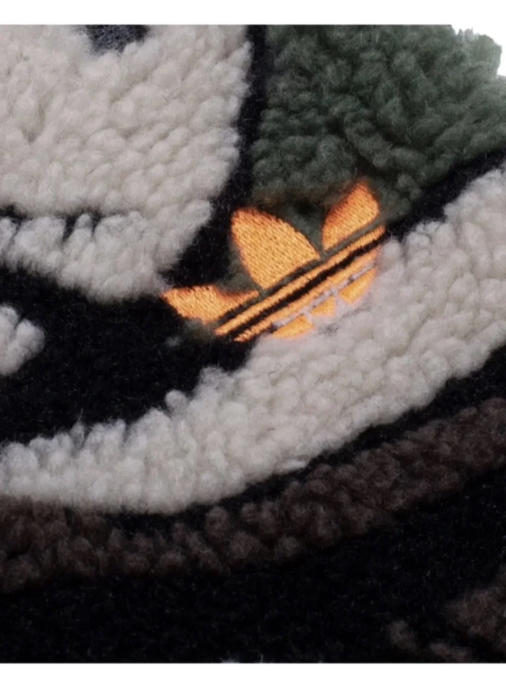 FA X Adidas Jason Dill Eye/Camouflage , Orange Zip & Sherpa Joggers Size XLarge
